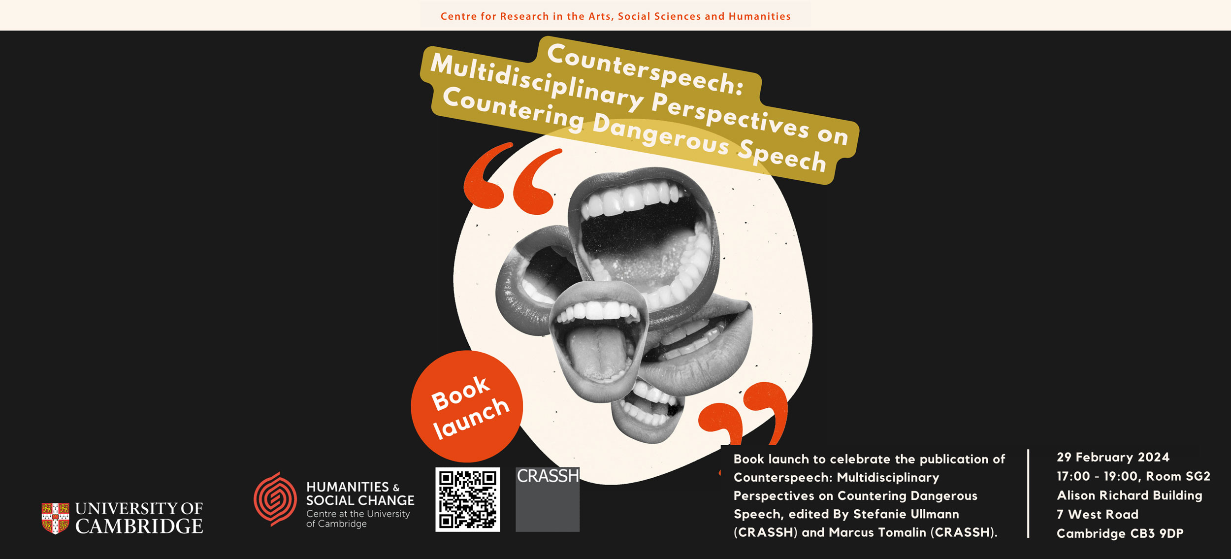 Booklaunch: Counterspeech - Multidisciplinary Perspectives on Countering Dangerous Speech